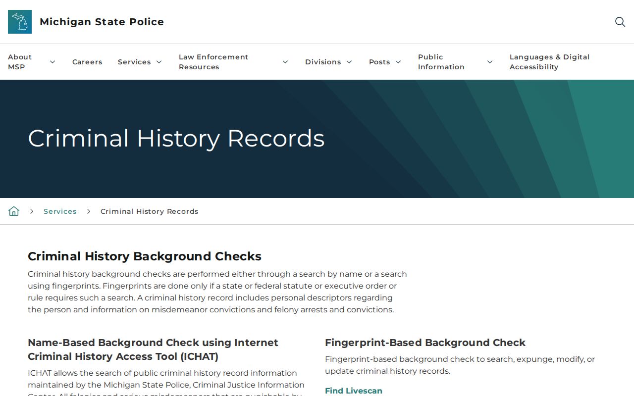 Auburn Hills resident lookup Michigan ICHAT scope information